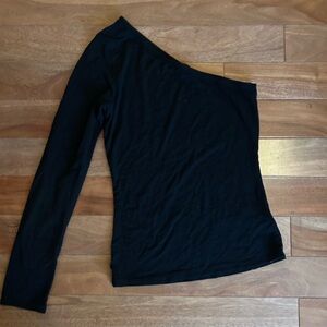 Elegant Black One-Shoulder Top